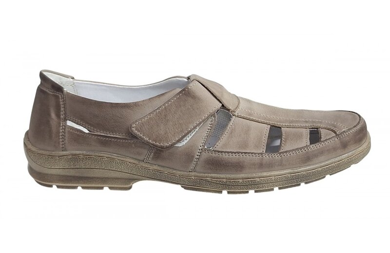 Sandale barbati casual din piele naturala - Model Nisip SCV3SP