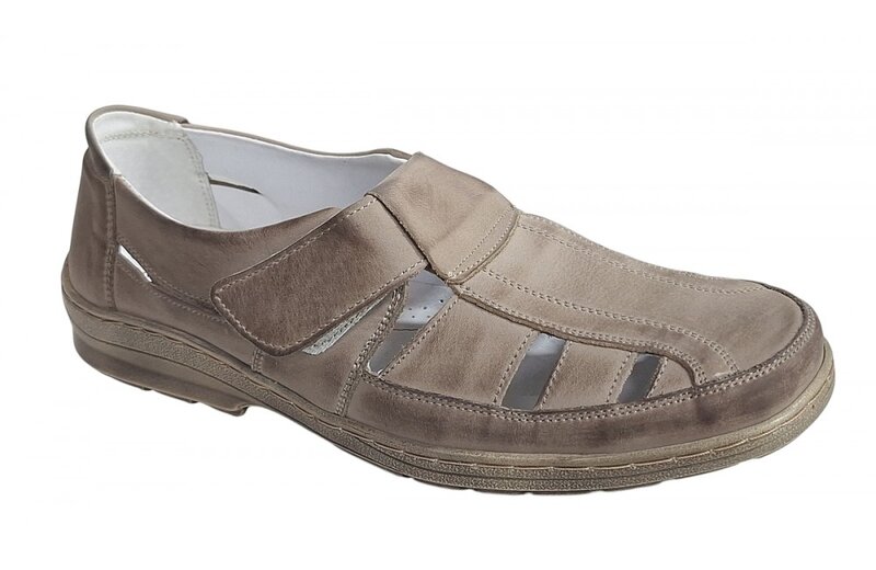 Sandale barbati casual din piele naturala - Model Nisip SCV3SP